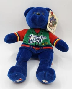 1999 Team ML Beans World Series Bear Plush Bear NY Yankees Atlanta Braves Gift - Picture 1 of 6