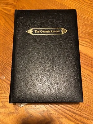 THE GENESIS RECORD SIGNED HENRY M MORRIS LtdEd LEATHER BOUND 716pgs c1976 - Image 1 of 4