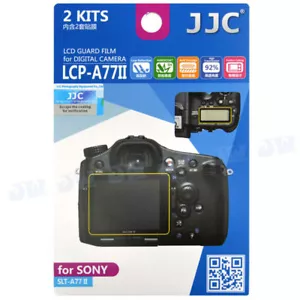 JJC 2PCS LCD Guard Film Camera Screen Display Protector for Sony A77 II A77 M2 - Picture 1 of 12