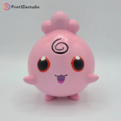 Figura de Igglybuff. Altura 16cm, pintada a mano e impresa en impresa en PLA - Imagen 1 de 2