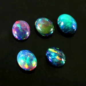 Ethiopian Opal Oval Stone, Opal Oval Gemstone Opal Oval Stone Cabochon Oval - Bild 1 von 6