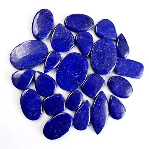 22Pcs 514Cts Natural Blue Lapis Lazuli Cabochon Gemstone Lot 17x12-34x24mm#14116 - Picture 1 of 8