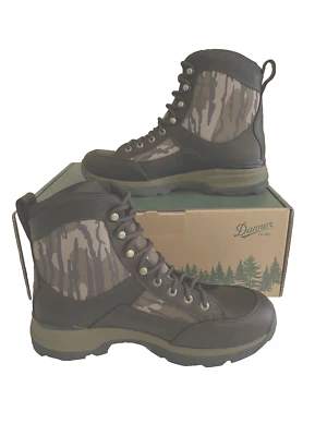 Botas de caza Danner para hombre recurvas 9 impermeables roble musgo fondo camuflaje Vibram Foto 1 de 4