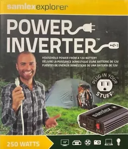 Samlex SAM-250-12 250W 12VDC Input 115VAC Output Modified Sine Wave Inverter - Picture 1 of 3