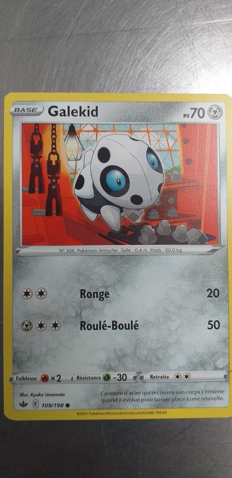 Pokémon Card Galekid 109/198 Ice Age, From Booster, French - Image 1 of 1