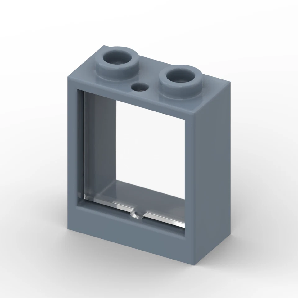 Lego 4x Fenster Scheibe 1x2x2 window glas 60592 60601 sandblau transparent klar - Bild 1 von 1