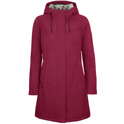 Elkline Apres Esquí Damen-Regenparka Chaqueta de Invierno Outdoor-Mantel Rojo - Imagen 1 de 4