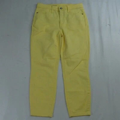 Jean para mujer Talbots talla 4 impecable cintura alta jegging recortado amarillo elástico Foto 1 de 4
