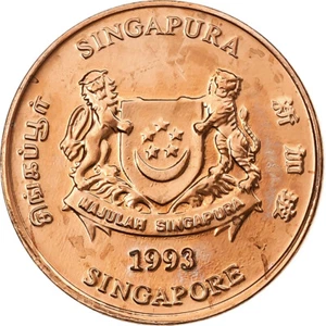 [#1308070] Singapore, 1 Cent, 1993, Singapore Mint, Copper Plated Zinc, MS - Picture 1 of 2