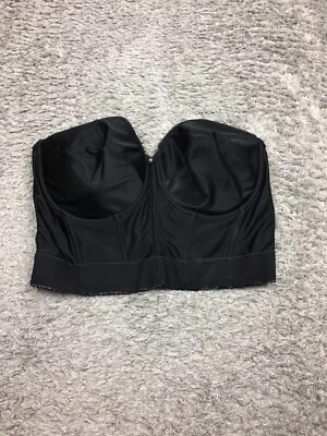 Dominique Intimates 女式 44D 码黑色象牙色紧身胸衣上衣 — 第 1/4 张图片