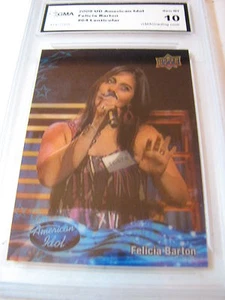 FELICIA BARTON 2009 UD AMERICAN IDOL LENTICULAR # 64 GRADED 10 L@@@K - Picture 1 of 1