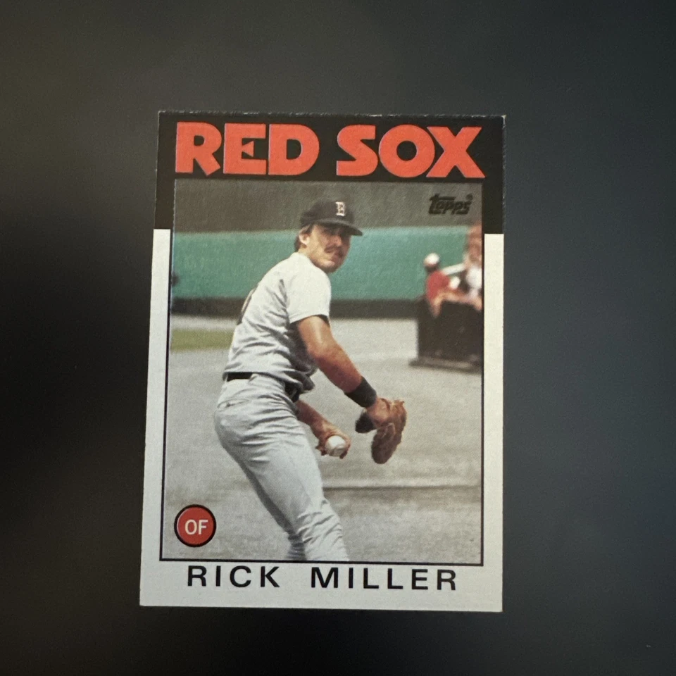 1986 Topps Tiffany RICK MILLER #424 Boston Red Sox - Image 1 of 2