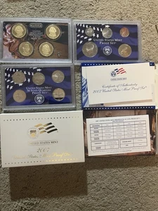 2007s US Mint Proof Set OGP Box And COA 14 Coins - Bild 1 von 2