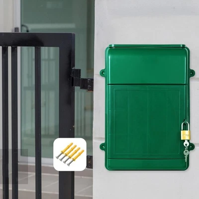 Buzón montado en la pared con cerradura urna para soporte de periódicos ligero Foto 1 de 2