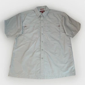 Simms Button Down Vented Fishing Shirt Light Green Excellent Condition Size: XL - Picture 1 of 8