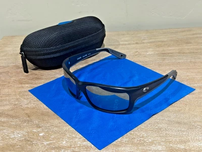Costa Del Mar Jose PRO 06S9106-0362 Matte Black Blue Mirror 580G Sunglasses Case - Image 1 of 4