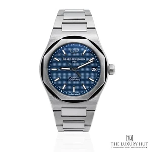 Girard-Perregaux Laureato 81010-11-431-11A - 2022, Full Set Steel 42mm Blue ‘... - Picture 1 of 7
