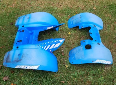1987 Polaris Trail Boss 250 2wd Blue Front & Rear Fenders Body - Image 1 of 4