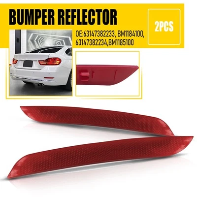 Комплект отражателей заднего бампера для 2012-17 BMW 320i 328i 335i 63147382233 63147382234 - Изображение 1 из 4