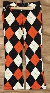 Loudmouth Golf Women Sz 6 X 29 “L Argyle Pants Diamonds - Picture 1 of 6