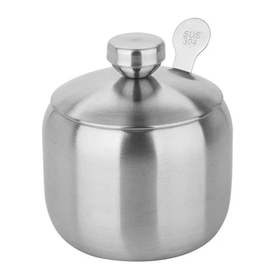  Contenitori Di Stoccaggio in Acciaio Inossidabile Per Spezie Coperchio - Immagine 1 di 4
