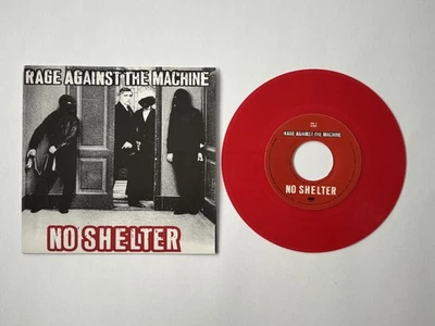 Rage Against The Machine – No Shelter - Tested Vintage 45rpm 7" Single Red Trans - Image 1 of 4