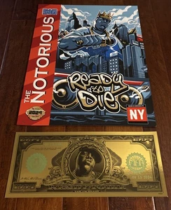 NOTORIOUS B.I.G. biggie POSTER Gimme The Loot ready to die 30th Ann Gold /50 Lot - Bild 1 von 7