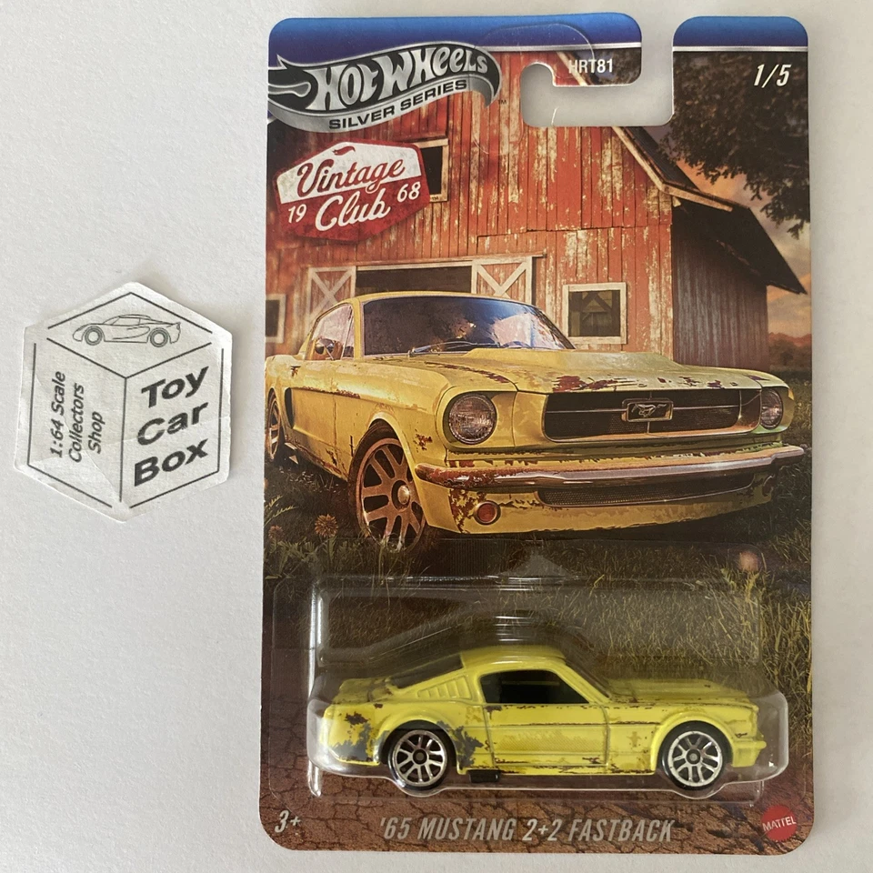 2025 HOT WHEELS Themed - ‘65 Mustang 2+2 Fastback (Yellow #1 Vintage Club) C60 - Image 1 of 1