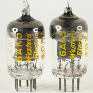 Tested Pair Western Electric 6AK5 403A Tubes JW 6AK5 Date Codes 226 113 - Picture 1 of 6