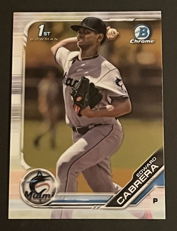 2019 Bowman - Chrome Prospects Edward Cabrera #BCP-114 (RC) - Image 1 of 2