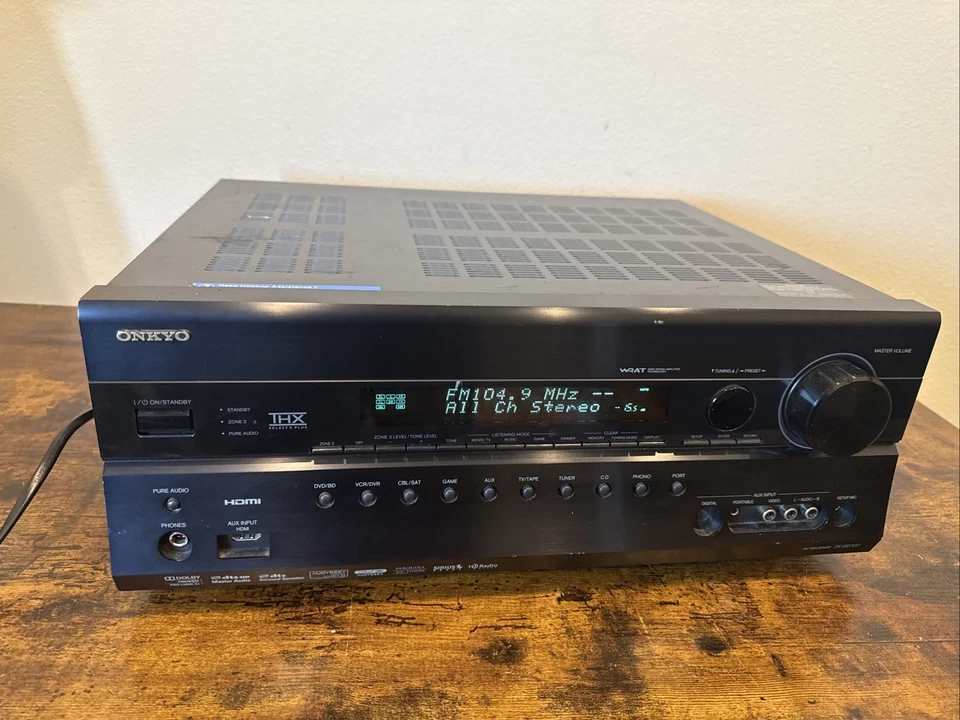 Onkyo TX‑SR707 7.2‑Channel Home Theater AV Receiver – HDMI – Dolby TrueHD/DTS‑HD - Image 1 of 4