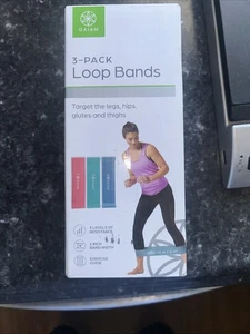 Gaiam Evolve 3er Pack Loop Widerstandsbänder für Unterkörper, Oberschenkel, Hüften, Gesäß - Bild 1 von 1