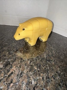 Vtg 1986 Anipuzzle 3D Interlocking Polar Bear Figurine Puzzle - Afbeelding 1 van 8