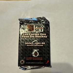Unopened Pack NHL Pro Set Hockey Cards French 1991-92 Series I - Imagen 1 de 2