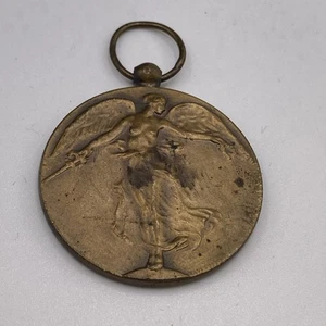 Belgische Siegesmedaille 1. Weltkrieg "Pour La Civilisation" signiert Paul DuBois 1919 - Bild 1 von 2