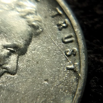 1943 P Lincoln Steel Cent Multiple Die Breaks Die Clash - Image 1 of 4