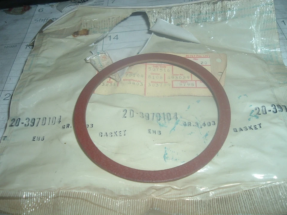 Chevrolet Buick GMC 1969-1975 junta filtro de aire nuevo como nuevo GM 3970104 Foto 1 de 1