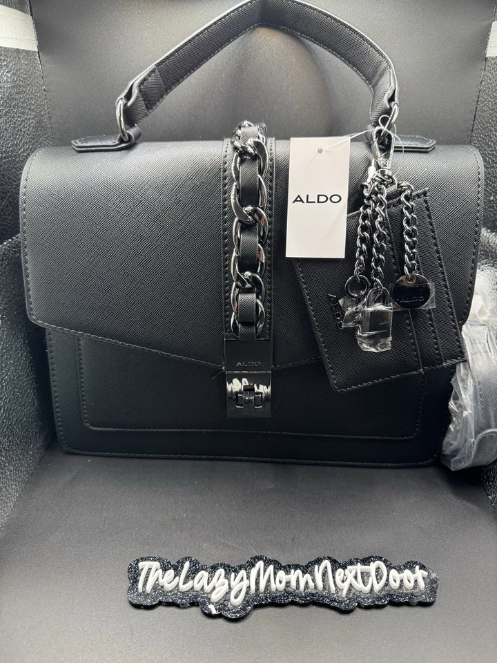 Raro VHTF ALDO Cartera Manija Superior Cartera Cadena Bandolera Foto 1 de 2