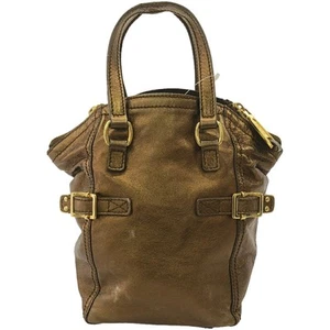 Auténtico bolso de mano Saint Laurent rive gauche bronce - Imagen 1 de 24