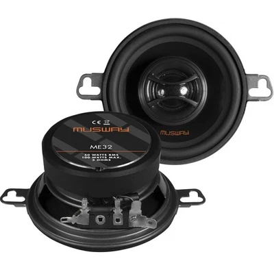8,7cm 2 Wege Koaxial Car Fit Auto Einbau Armaturenbrett Lautsprecher Musway ME32 - Bild 1 von 4