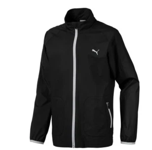 New with tags ~ Boys PUMA Juniors Golf Wind Jacket ~ Black ~ Size L (11-12) - Picture 1 of 3
