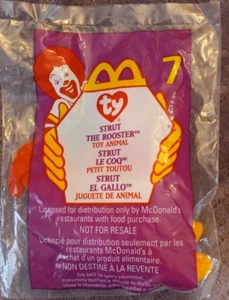 McDonalds Rare/Retired Ty Beanie Strut The Rooster Tush Tag Errors 1993/99 - Bild 1 von 2