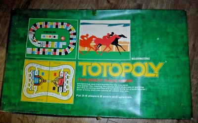 Totopoly Board Game Rare Vintage 1978 Waddingtons Complete Horse Racing Game - Image 1 of 4