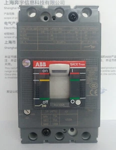 ABB molded case circuit breaker MCCB XT1N160 TMD100-1000 FF 3P 100A - Picture 1 of 2