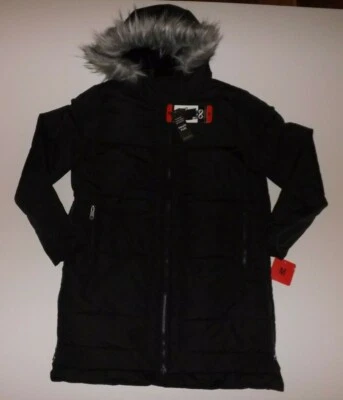 Abrigo Parka BE ILIMITADOS Mujer Anorak Negro Imitación Piel Capucha Talla S Pequeño Nuevo con Etiquetas Foto 1 de 3