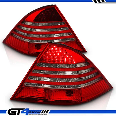 For 00-06 Mercedes Benz W220 S-Class S430 S500 S550 S600 Smoke LED Tail Lights - Image 1 of 4