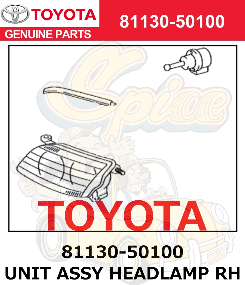 Toyota Genuino 1995-1998 Lexus LS400 UNIDAD CONJUNTO FARO DERECHO 81130-50100 Foto 1 de 1