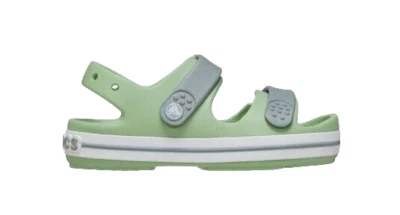 Sandalias Crocs Niños Crocband Cruiser Verde Justo/Verde Polvoriento - EE. UU. C10 UE 27-28 Foto 1 de 4