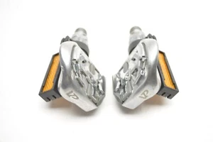 VP SINGLE SIDE SILVER SPD COMP. CLIPLESS ROAD MTN BICYCLE PEDALS 9/16 X 20 TPI - Picture 1 of 7