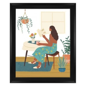 Classic Black 16x20" Picture Frame with Beveled Edges, Wall Mount - Picture 1 of 6